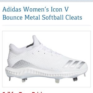 Adidas Women's Icon V Bounce Metal Softball Cleats